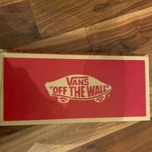 Coral colored Vans shoes